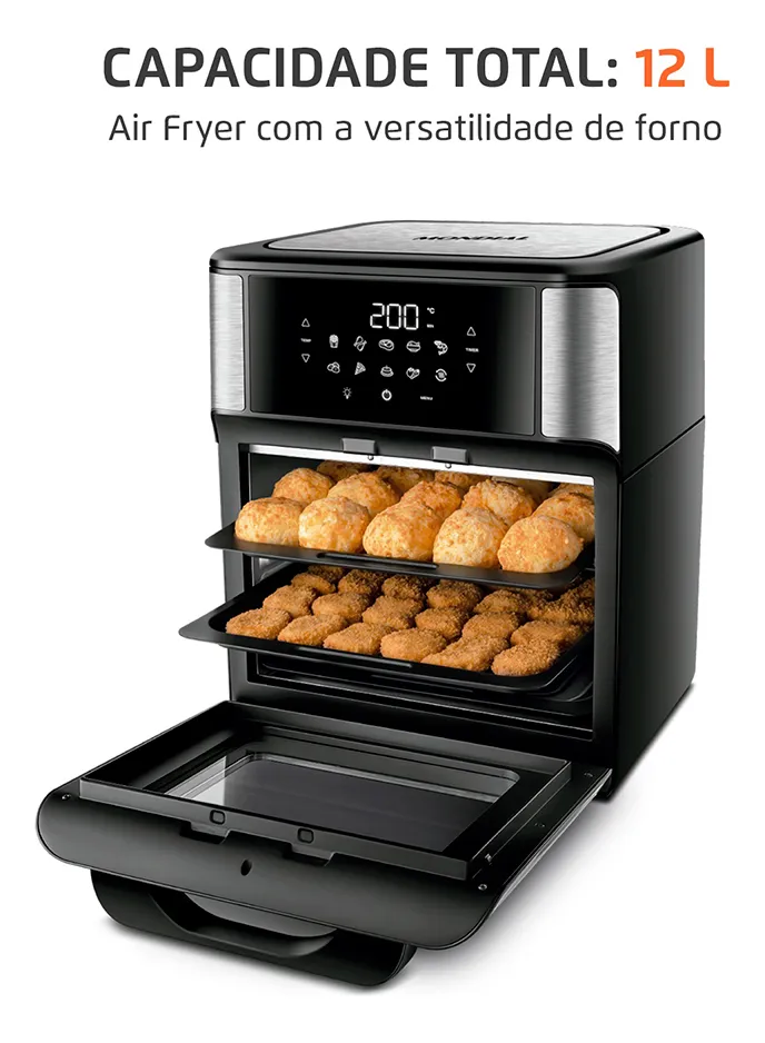Fritadeira Air Fryer Forno Oven 12L Mondial 2000W