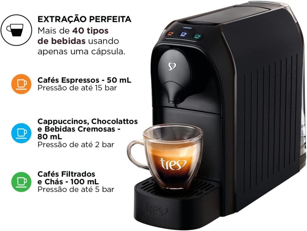 Cafeteira espresso Tres Coracoes Passione