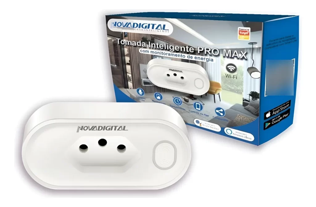 Nova Digital tomada inteligente 20A