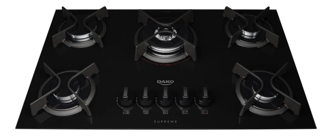 Cooktop a gás Dako 5 Bocas Supreme